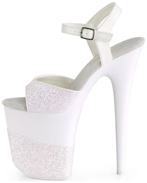 Pleaser - FLAMINGO-809-2G 8 - Opal Glitter/Opal Glitter