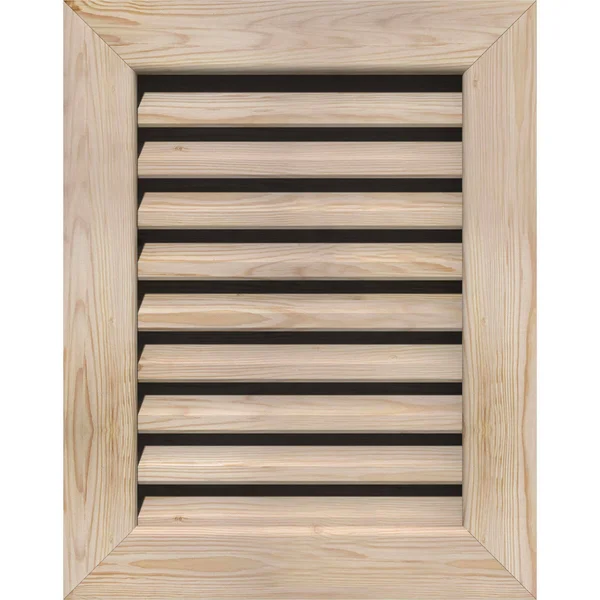 Ekena Millwork GVWVE36X2201SFUPI 36x22W x 22x22H Vertical Gable Vent (41x22W x 27x22H Frame Size): Unfinished - Functional, Smoot