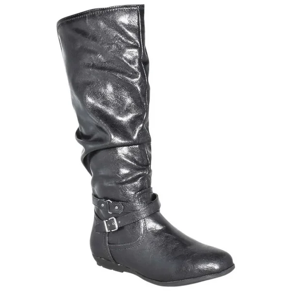 Cliffs by White Mountain Womens Franka Closed: Size:6.5 Black/tumbled/smooth