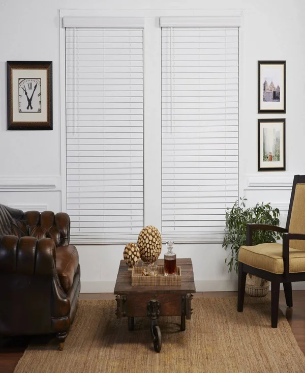 2 in. Cordless Faux Wood Venetian Blind - 33x22 x 72x22 - Dark Oak