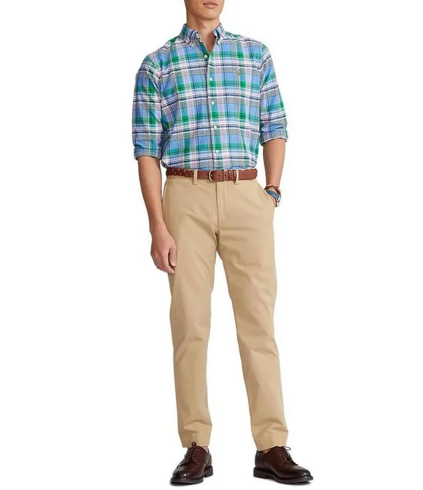 Polo Ralph Lauren Men's Classic Fit Tattersall Oxford Shirt - Multi - M