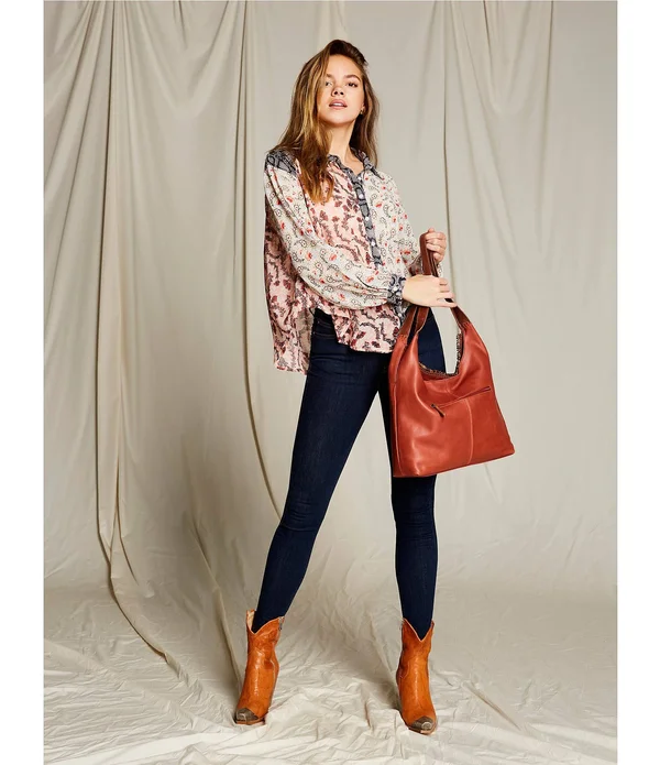 The Sak Huntley Hobo Bag, Indigo Crochet Leather