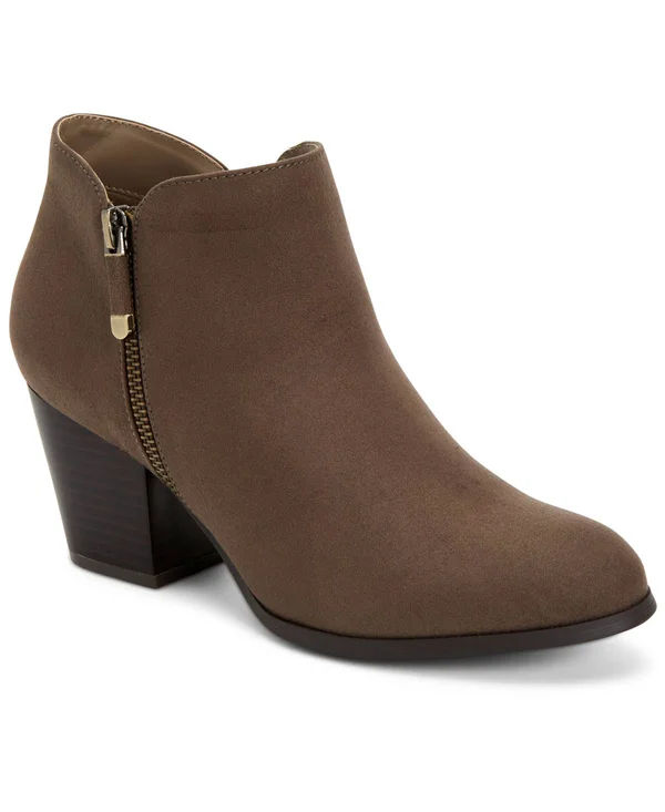 Style & Co Masrinaa Ankle Booties - Created for Macy&s - Grey Leopard - Size 8.5M