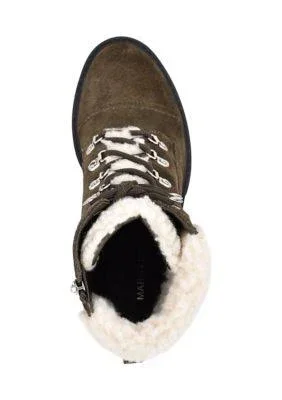 Marc Fisher Women's Combat Lace-Up Boots - Brown - 8.5M