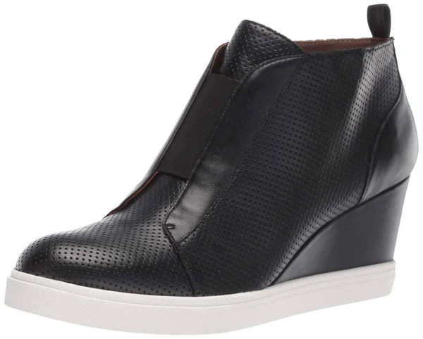 Women's Linea Paolo &Felicia& Wedge Sneaker - Size 5 M - Black