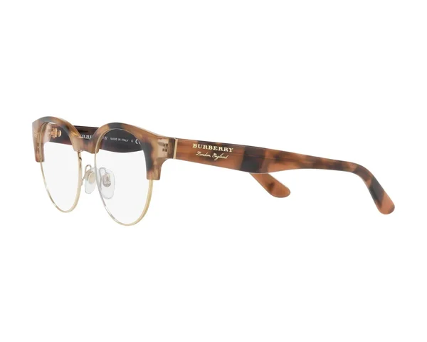 Burberry BE2261 Eyeglasses - Spotted Brown/Light Gold (3641)