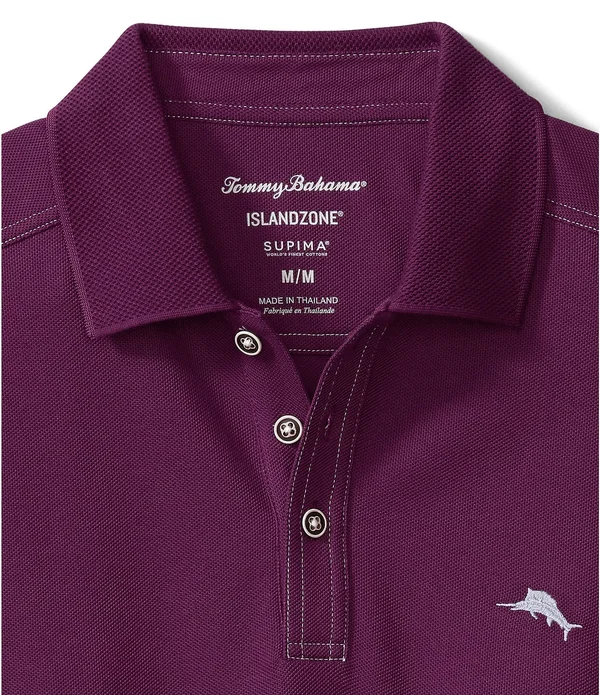 Tommy Bahama Big Tall IslandZone Emfielder 2.0 Short-Sleeve Polo Shirt - Mens, LT, Dark Purple