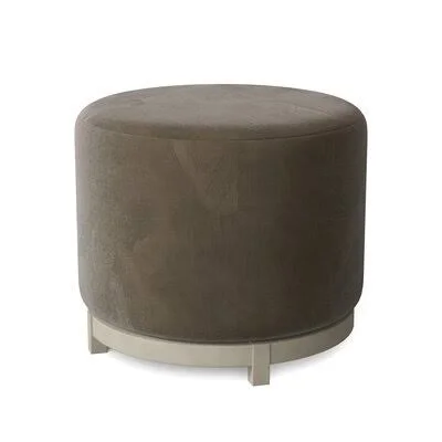 Shannon 22x22 Round Cocktail Ottoman Fairfield Chair Body Fabric: 9953 Hazelnut - Leg Color: French Oak