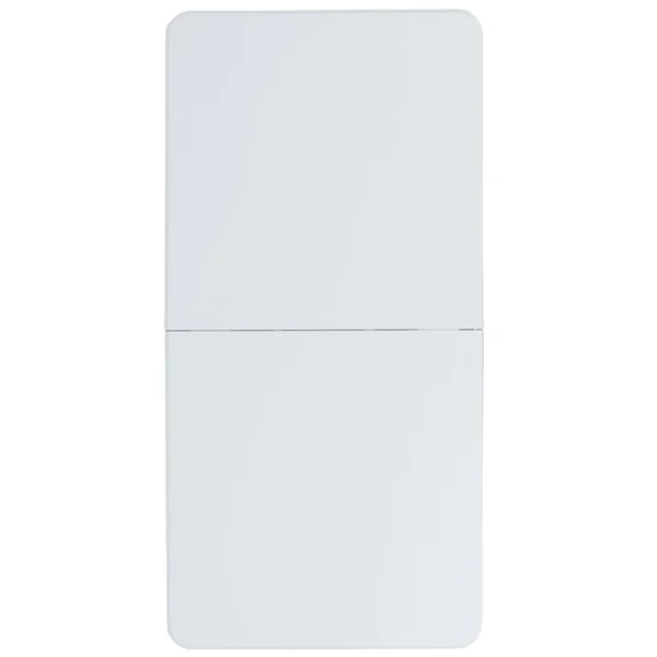 Flash Furniture Height Adjustable Bi-Fold Granite White Plastic Folding Table - 4&