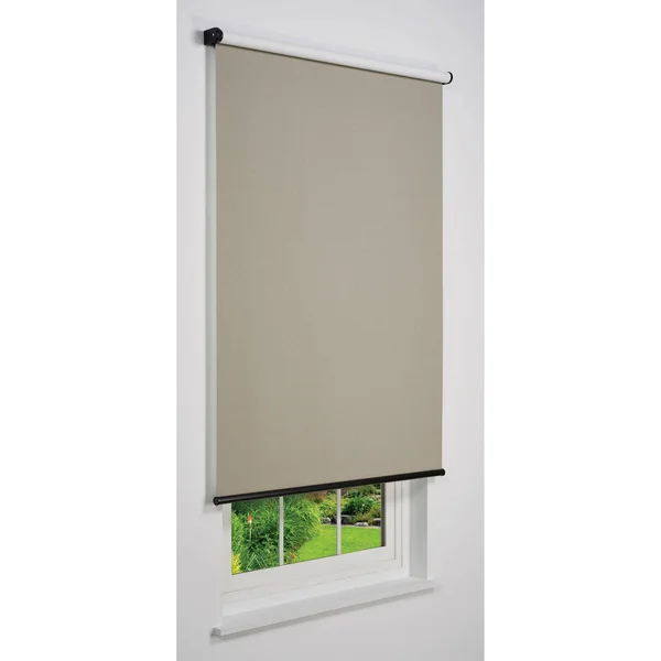 Linen Avenue Cordless Blackout Roller Shade - Taupe 20 W x 78 H