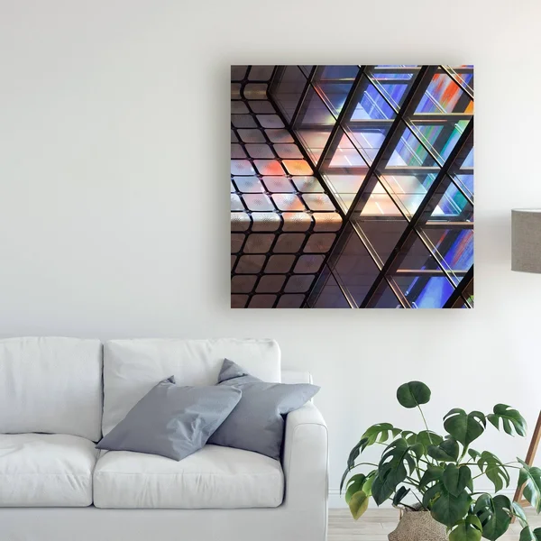 Jeroen Van De 'Lines and Colours' Canvas Art - 24x24