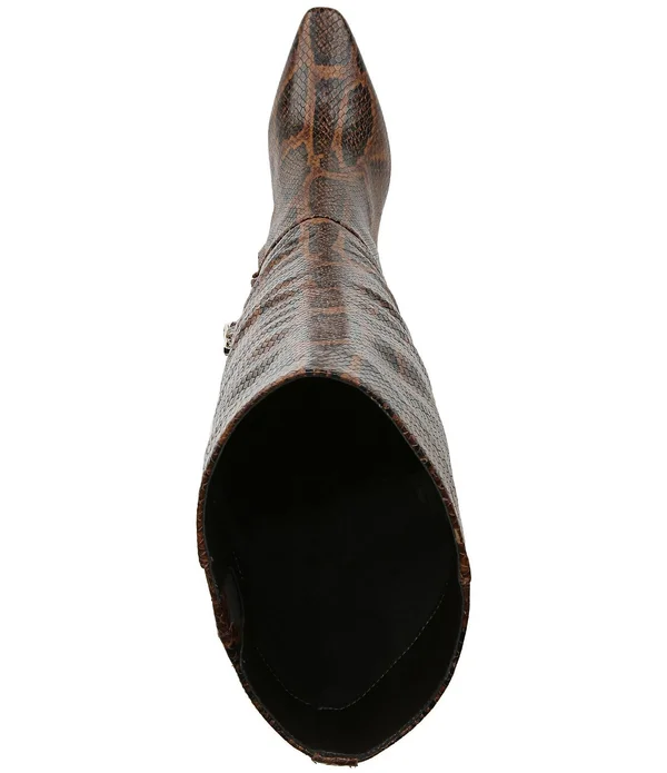 Sam Edelman Women's Davin Dress Boots - Brown Multi Snake