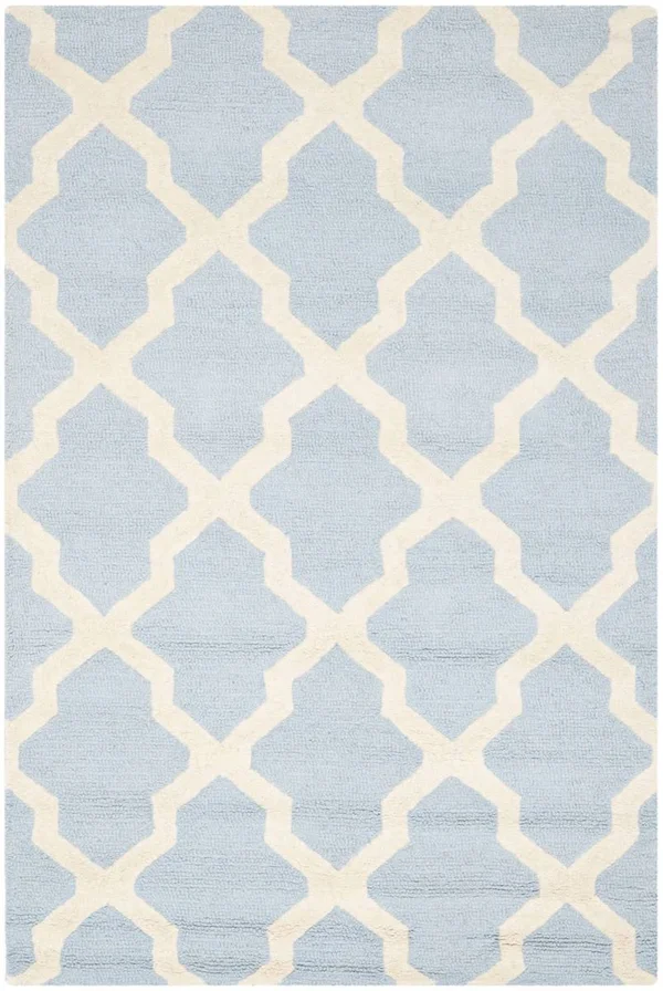 Safavieh Cambridge Rug CAM121 Light Blue, Ivory, 4& x 6&