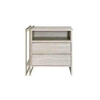 Tyeid Accent Table, Antique White & Gold Finish Mercer41