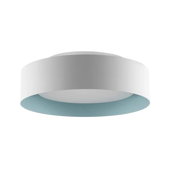 Bromi Design B4106Wbb Lynch 15.75 in. 3-Light White & Baby Blue Flushm
