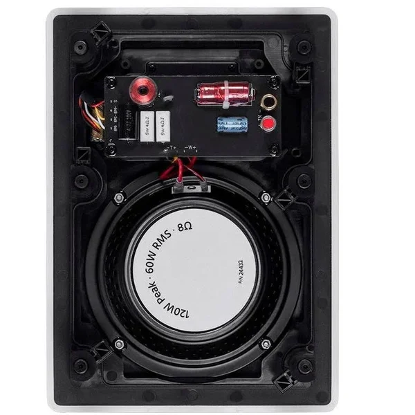 Monoprice Amber In-Wall Speakers 6.5in 2-Way Carbon Fiber with Ribbon Tweeter (Pair)
