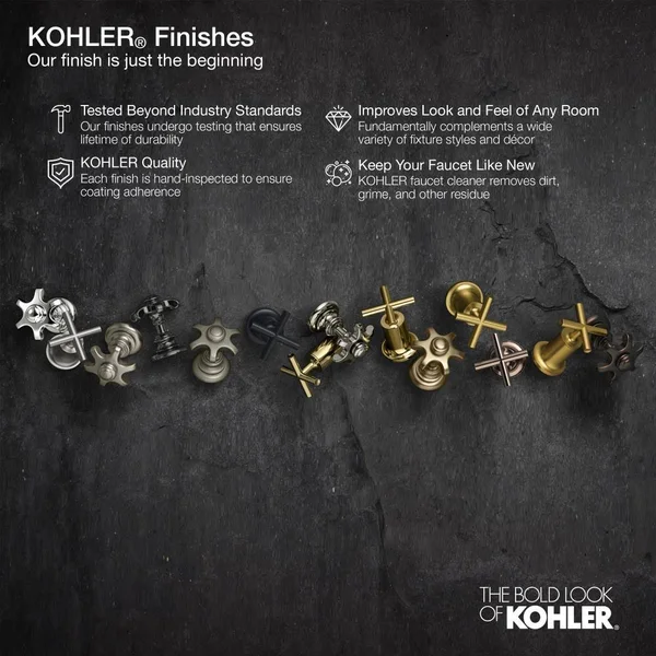 Kohler K-TS10274-4G-CP Forte Rite-Temp Bath and Shower Trim with NPT Spout and 1.75 GPM Showerhead Finish: Polished Chrome