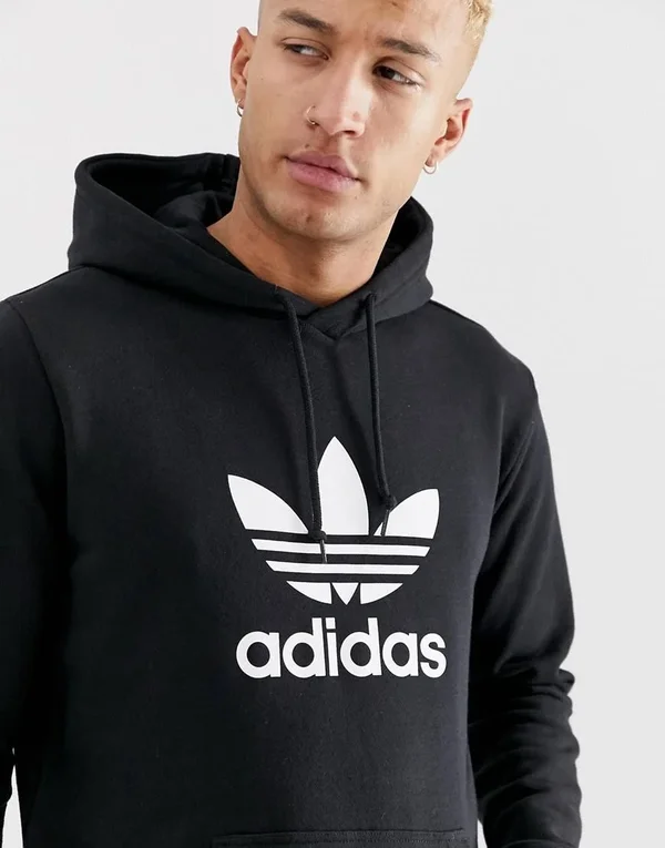 Adidas Originals Men's Trefoil Hoodie, XS, Black