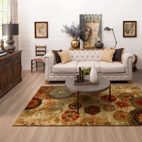 Mohawk Home Caravan Medallion Ornamental Runner Area Rug, 1&8x22x6&, Multi