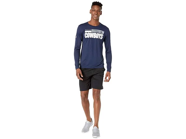 Nike Men's Dallas Cowboys Legend Sideline Long Sleeve T-Shirt - Navy, Size: Medium