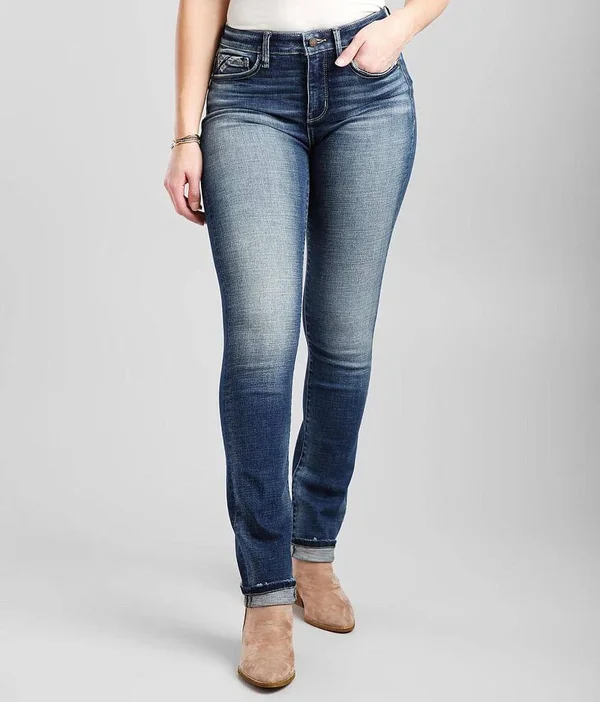 Buckle Black Fit NO. 93 Mid-Rise Straight Jean - Blue 31/32 - Women's