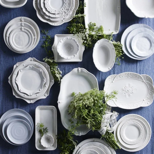 Juliska Berry & Thread French Panel Platter - Whitewash