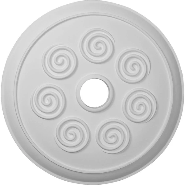 25 1/4x22OD x 4x22ID x 2x22P Spiral Ceiling Medallion (Fits Canopies Up to 4x22) - Hand-Painted Gobi Desert Crackle
