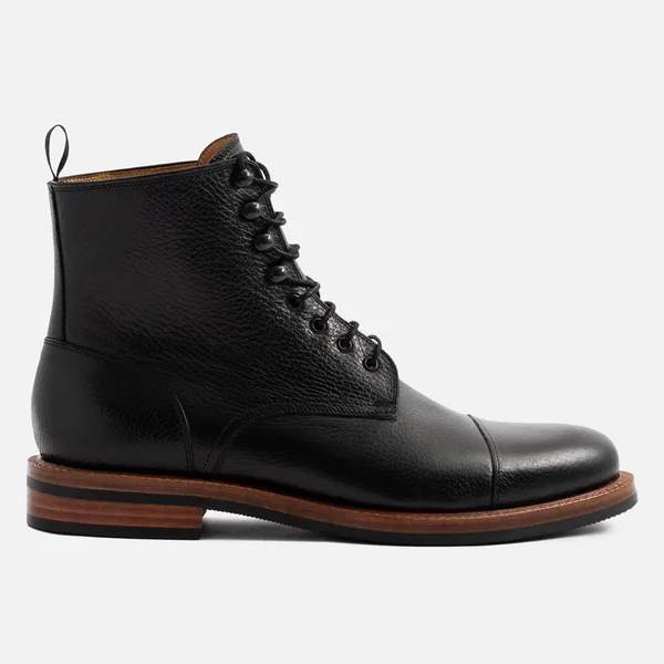 Beckett Simonon Dowler Boots - Pebbled Leather - Black, Size 13, Men's Boot