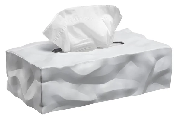 Essey ES05264 Wipy 2 Tissue Box Cover, White