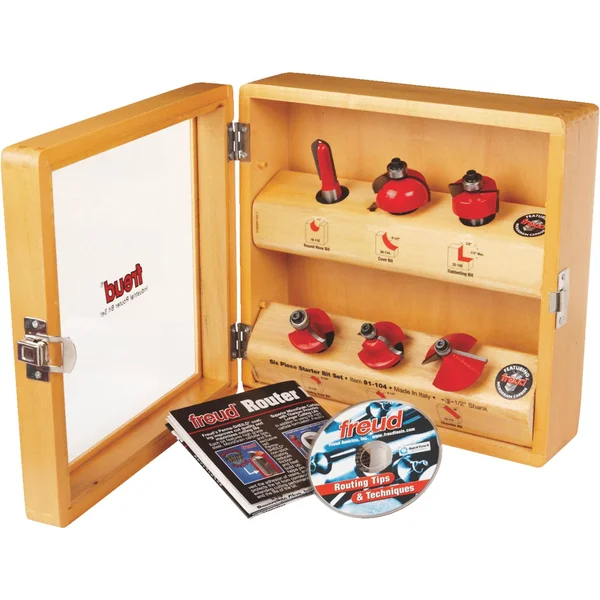 Freud 6-Piece Starter Router Bit Set 91-104