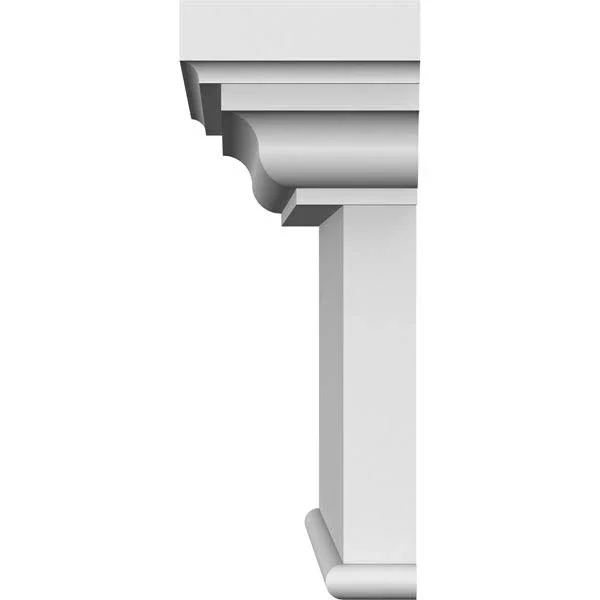 147 inch Bottom Width x 151 inch Top Width x 7 1/4 inchh x 1 inchp, Craftsman Crosshead with Bottom Trim