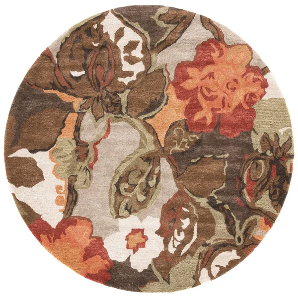 Jaipur Blue Petal Pusher BL12 Mahogany Area Rug - 5&x8&