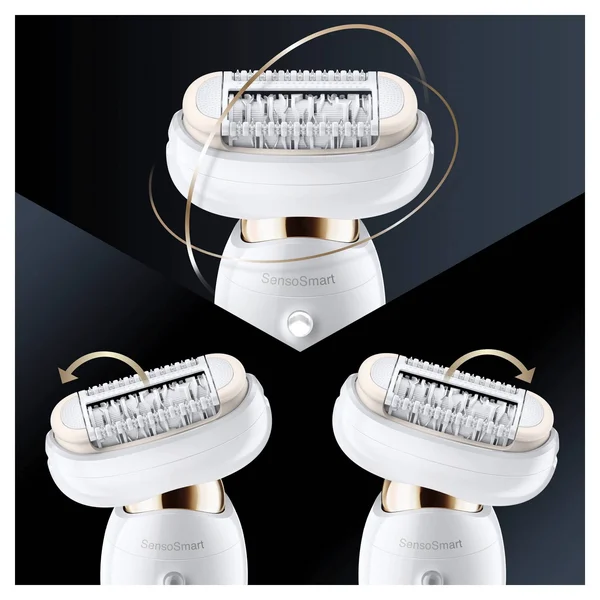 Braun Epilator Silk-閜il 9 9-020 with Flexible Head, Facial Hair Removal for Women, Shaver & Trimmer, Cordless, Rechargeable