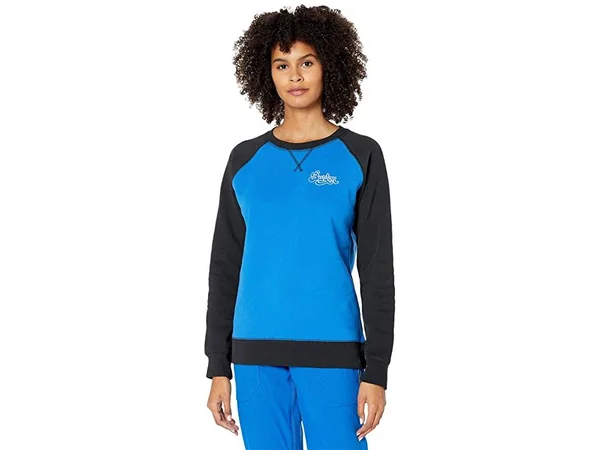 Burton Women's Keeler Crew Fleece, Lapis Blue, True Black, XL
