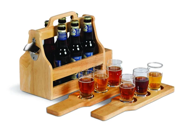Picnic Plus Brew Fest 6 Pack Holder - Wood