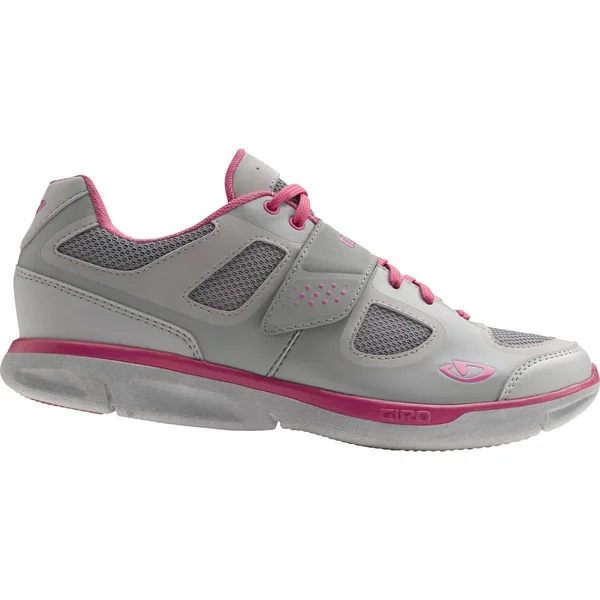 Giro Women's Whynd Cycling Shoes (Silver/Rhodamine Red, 39)