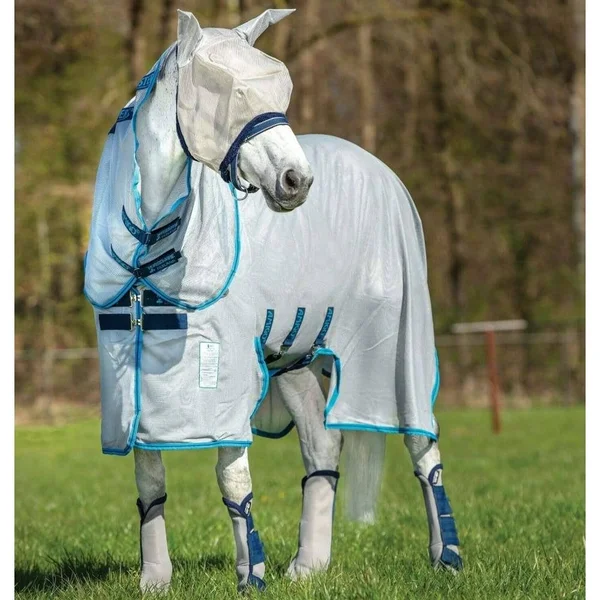 Amigo Bug Buster Vamoose Fly Rug - Silver/Purple/Mint