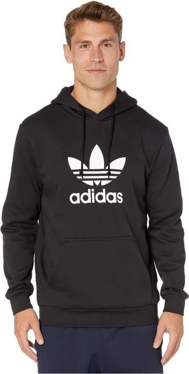 Adidas Originals Trefoil Fleece Hoodie (Black) Men's Sweatshirt