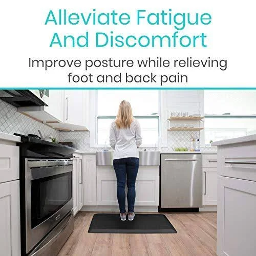 Vive Anti Fatigue Standing Mat - Foot Support for Desk, Office & Home Kitchen Wo