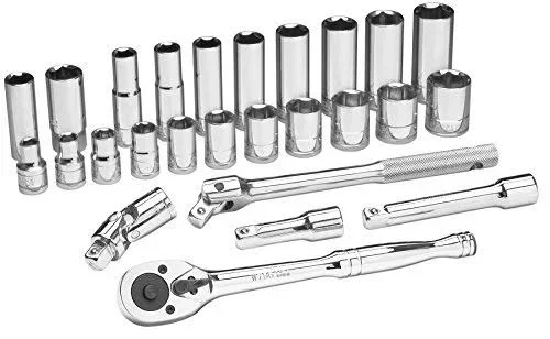Wilmar W32901 - 26 Piece 1/2x22 Drive SAE Socket Set