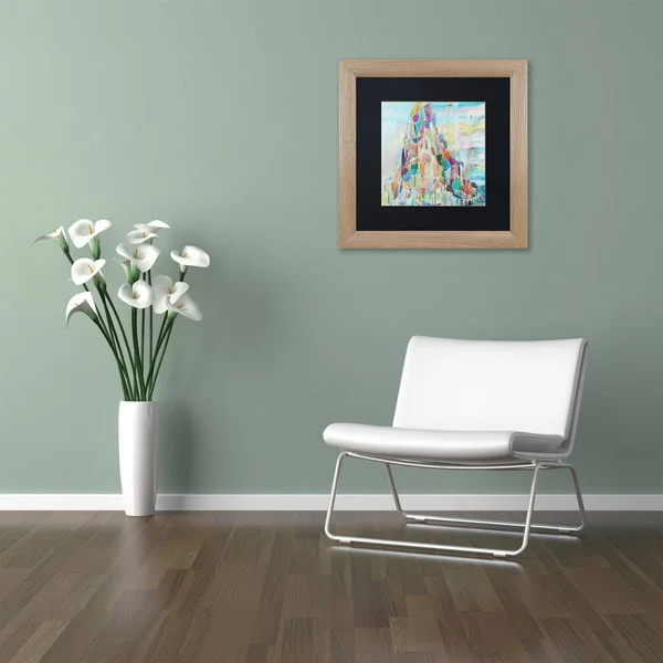 Trademark Art &Ras Daschan& by Lauren Moss Framed Painting Print Size: 11x22 H x 11x22 W x 0.5x22 D, Matte Color: Black