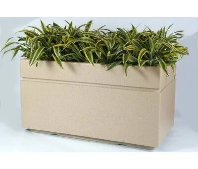 Mccollum Composite Planter Box Arlmont & Co. Color: Charcoal, Size: 16x22 H x 72x22 W x 15x22 D
