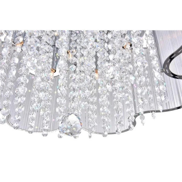 CWI Lighting Spring Morning 7 Light Flush Mount - Chrome