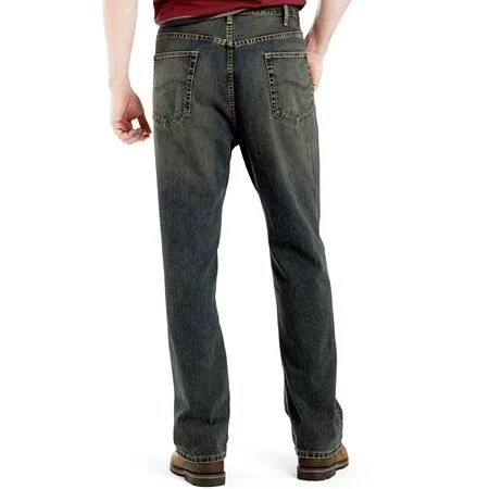 Lee Black Big & Tall Relaxed Straight Leg Custom Fit Jeans