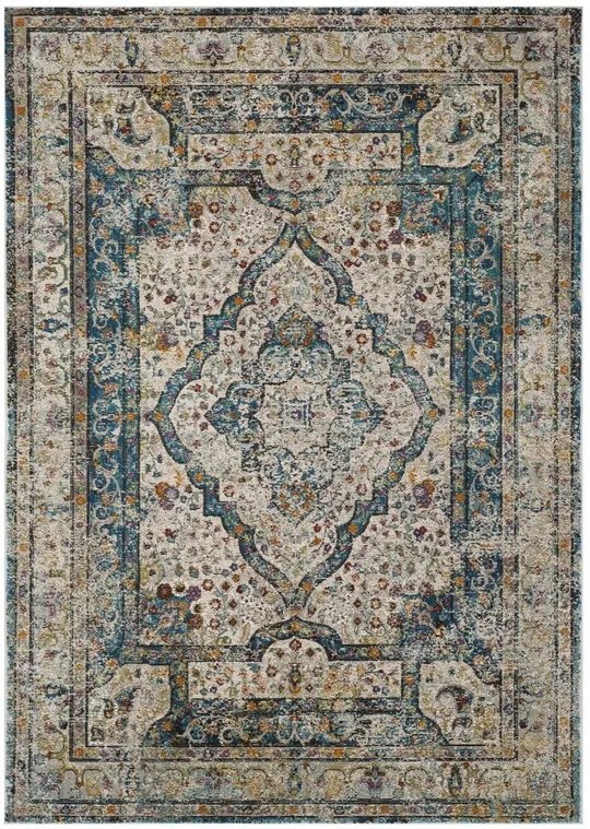 Safavieh Aria ARA106E 5&1x22 x 7&6x22 Creme - Red Area Rug