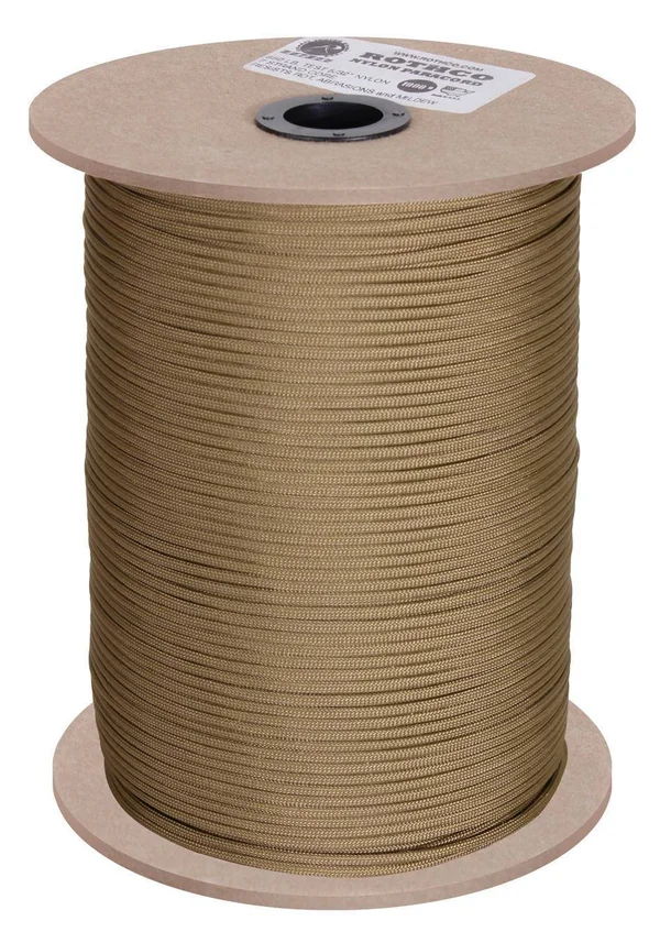 Rothco Nylon Paracord 550lb 1000 ft Spool Desert Camo