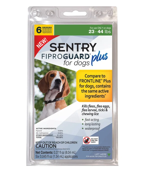 Sentry Fiproguard Plus for Dogs - 23-44 lb (6 Count)