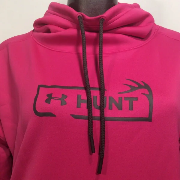 Under Armour Women's Tech Terry Graphic Funnel Neck Hoodie - Pink, XL