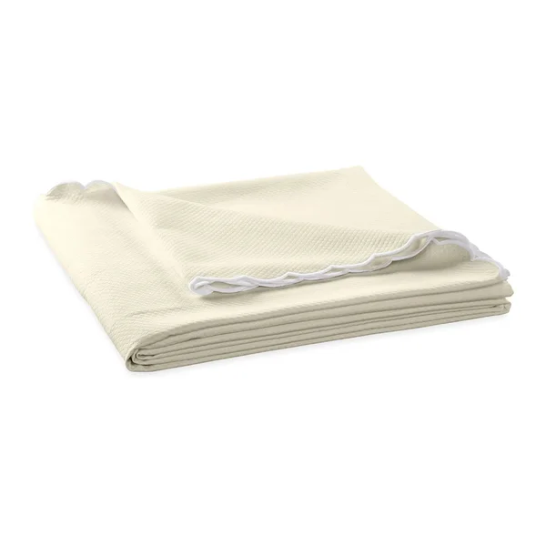 Matouk Diamond Pique Coverlet, King - Ivory