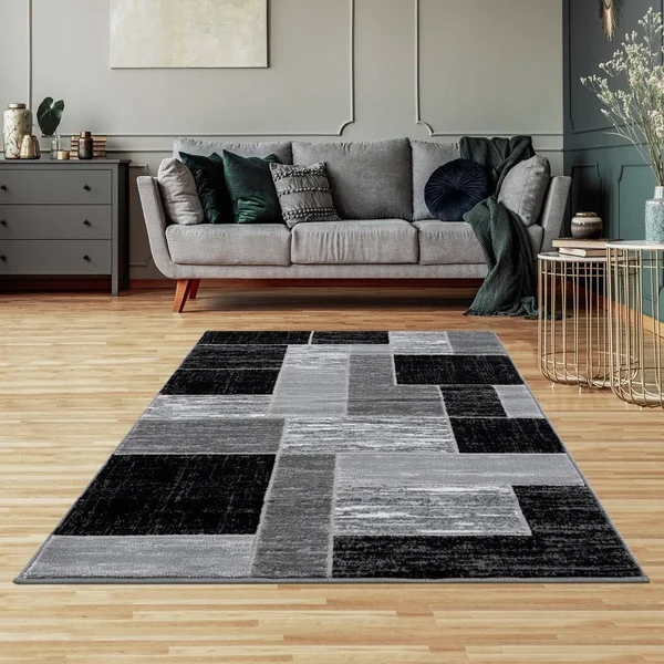 L&Baiet Verena Red Geometric 5 ft. x 7 ft. Area Rug SL973R57RED